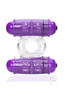4t Double Wammy Silicone Dual Vibrating Couples Cock Ring -...