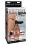 Fetish Fantasy Extreme Silicone Hollow Strap-on Dildo And Harness 7in - Black